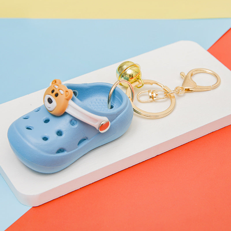 Wholesale Creative cute mini hole shoes keychain